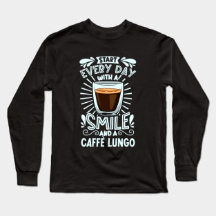 Smile with Caffè Lungo Long Sleeve T-Shirt